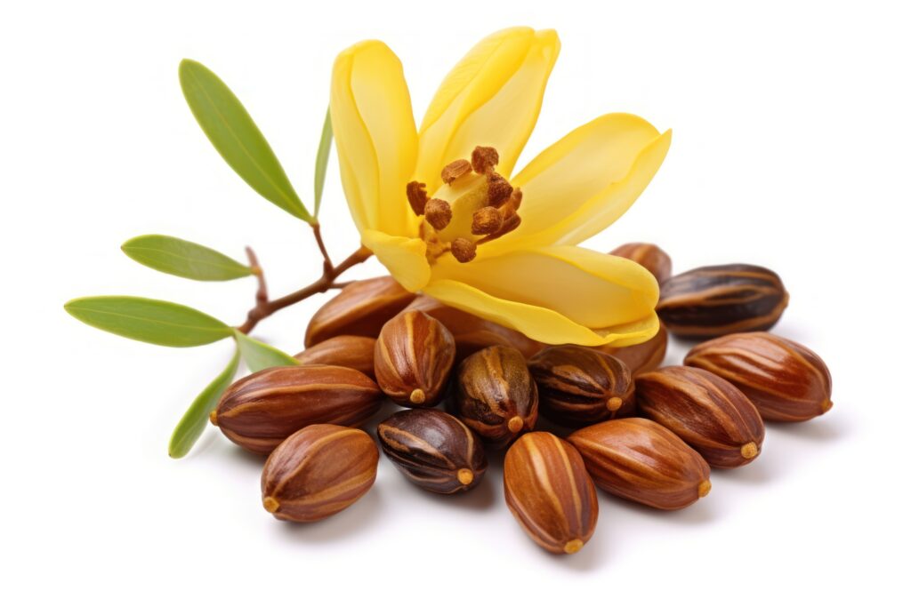 jojoba flower plant food.